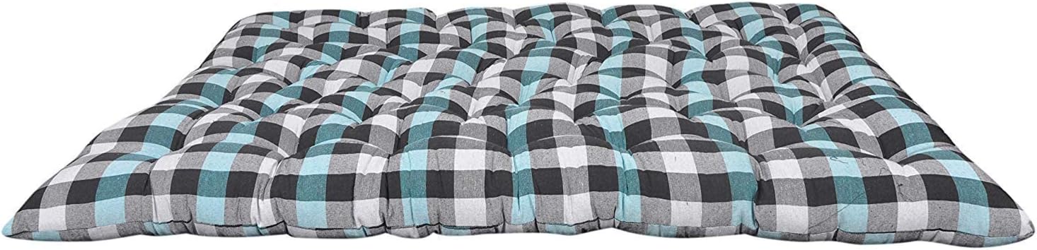 Deevine Craft Soft Cotton Quilt Foldable Bed Mattress | Firm Gadda for Floor & Bed | Hypoallergenic & 100% Recyclable Black Hosiery Cotton | Small Single (30x72 Inches) | Lightweight Breathable