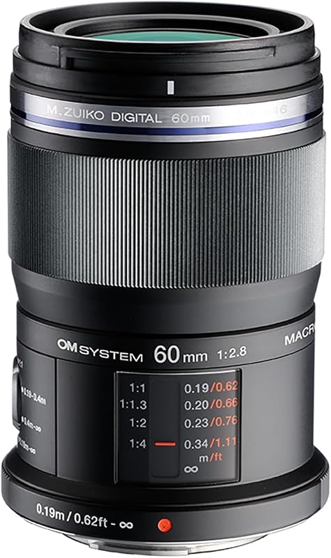 Olympus M.Zuiko Digital ED 60mm F2.8 Macro for Micro Four Thirds System Camera, Weather Sealed Design, Focus Limit Switch Bright | Focus Limit Switch Bright, Weather Sealed Design, Micro Four Thirds Camera
