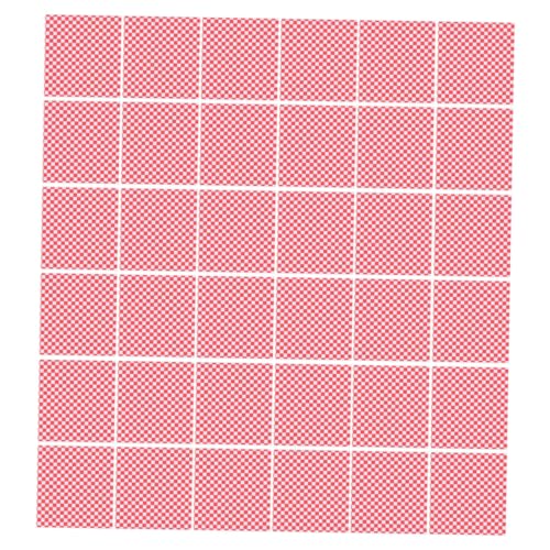 COLLBATH 200 Sheets Plaid Greaseproof Paper Sheets Food Wrapping Paper for Fried Sandwich Easy to Use