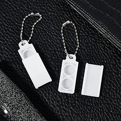 10 Pieces Hearing Aid Battery Case 312 Hearing Aid Batteries Caddy Hearing Aid Amplifier Storage Box Plastic Battery Holder Portable Travel Case Pocket Carry Box With Keychain #TOP2