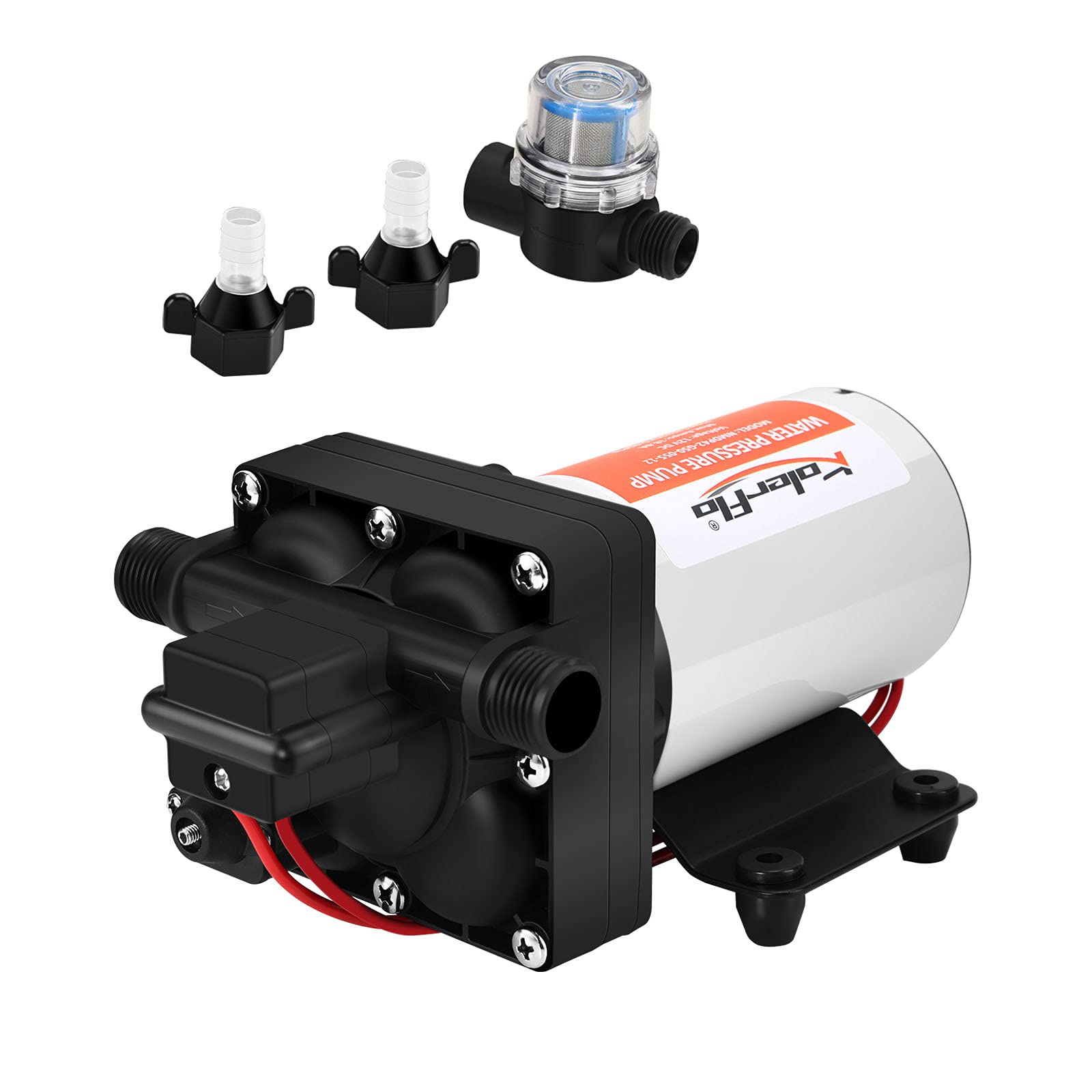 KOLERFLO Self Priming Water Pump,12V 5.0 GPM 55 PSI Water Pressure