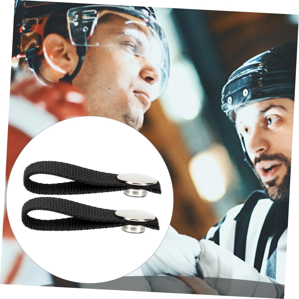 Mikinona 2pcs Ice Hockey Chin Straps Hard Hat Safety Straps Hockey Helmet Chin Youth Adjustable