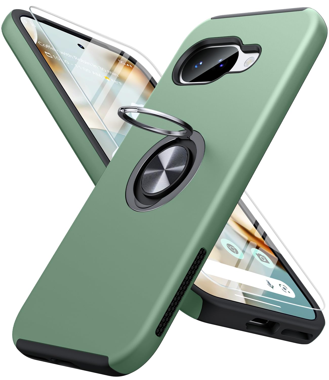 for Google Pixel 10a Case with Ring Stand Shockproof Slim Phone Case