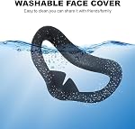 Soft Silicone Facial Cover for Meta Quest 3S Accessories, Breathable and Washable Face Pad Cushion, Anti or Slip Reusable VR Mask Protector (Not Compatible with Quest 3)