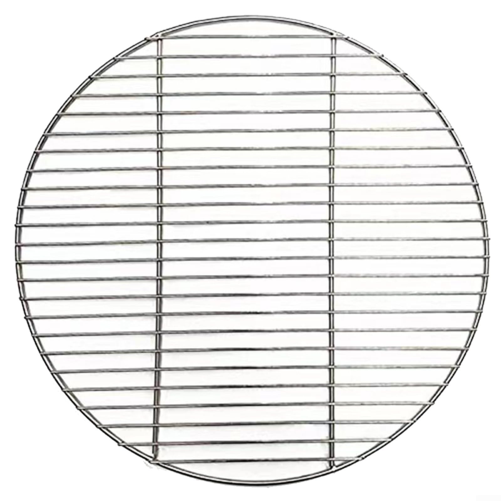 Puupaa 43-45cm Cooking Grate Grill Replacement Parts, Stainless Steel Round BBQ Grill Net Baking Tray Outdoor Barbecue Grate for Garden Picnic Beach Party(45cm)