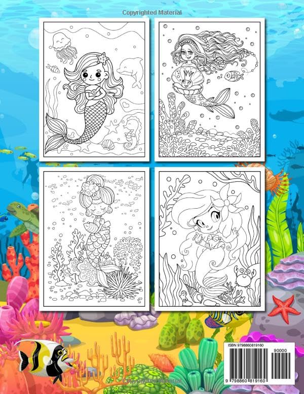 Vista 2 de Mermaid Coloring Book