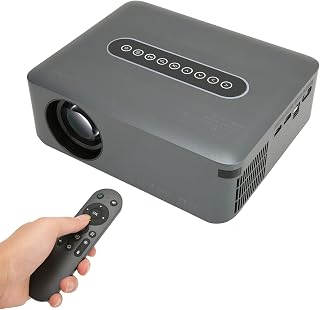 Movie Projector, 110-240V 200in Display 8K Smart Projector 1080P with WiFi for Conferences for Outdoor (UK Plug)