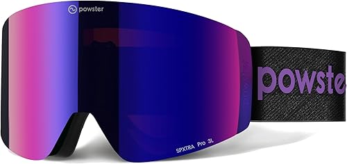 Powster Ski Goggles Snow OTG Snowboard Goggles Magnetic Interchangeable Lens Frameless UV Protection Anti-fog mobile Skating disponible en Yaxa Venezuela