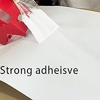 Vista 2 de ROSEUP 3 rollos de cinta de embalaje transparente con 3 dispensadores, cinta de embalaje resistente diseñada para cajas de mudanza, envío, oficina