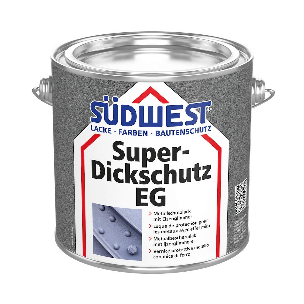 Südwest Super Dickschutz Eisenglimmer DB 703 Anthrazit - mit Rostschutz (750 ml)