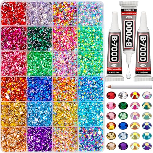 8500Pcs Resin Rainbow Color Rhinestones …