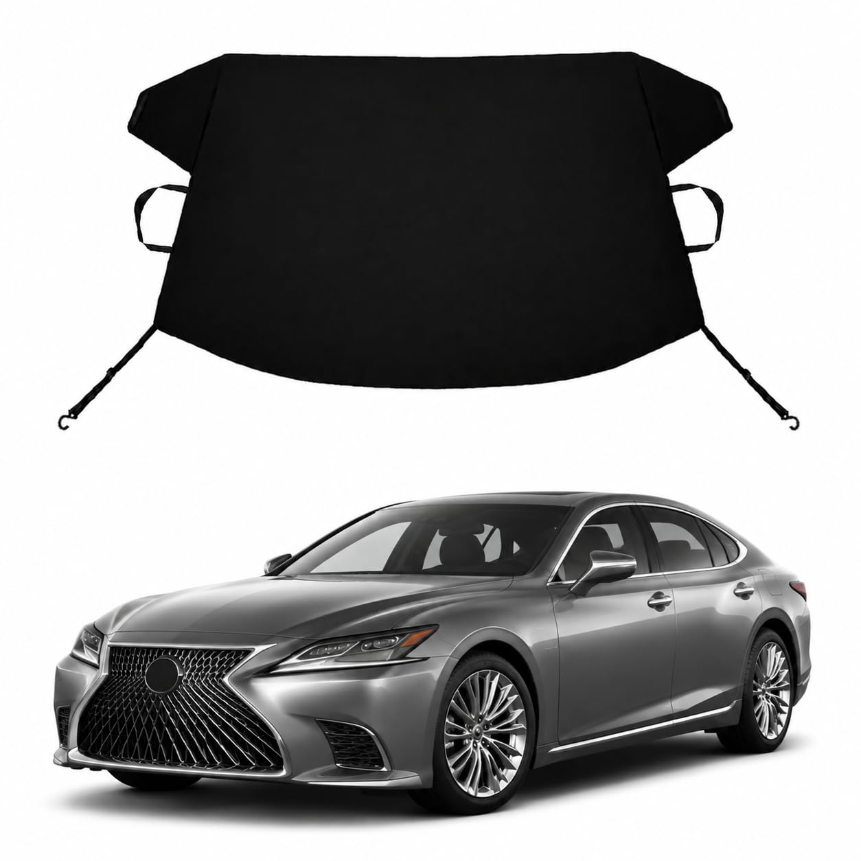 LS ES Custom Windshield Cover for Ice and Snow Le-xus LS ES Heavy Duty 600D Oxford Fabric Windshield Protector Fit Waterproof Frost Snow Cover Winter Car Accessories