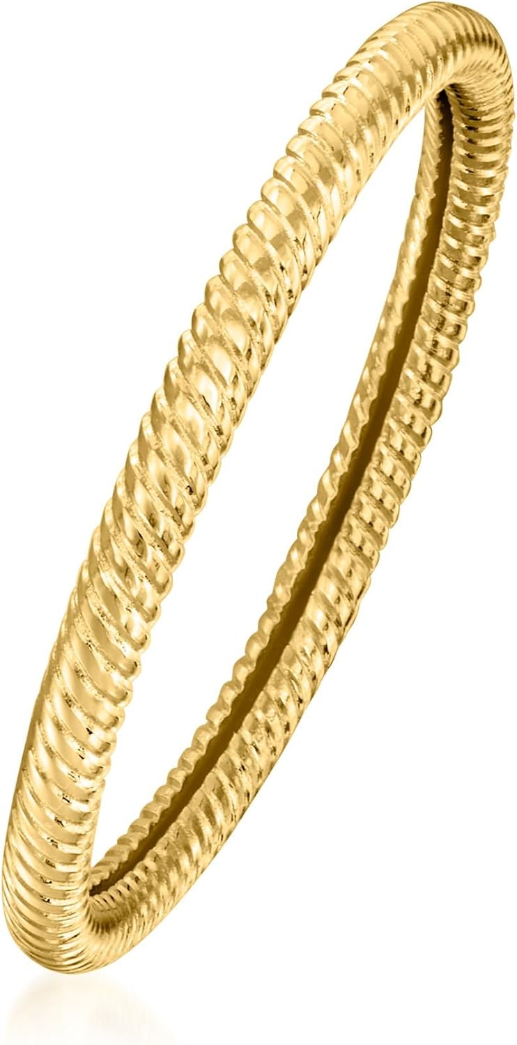 Pure Collection by Ross-Simons 14kt Yellow Gold Roped Ring