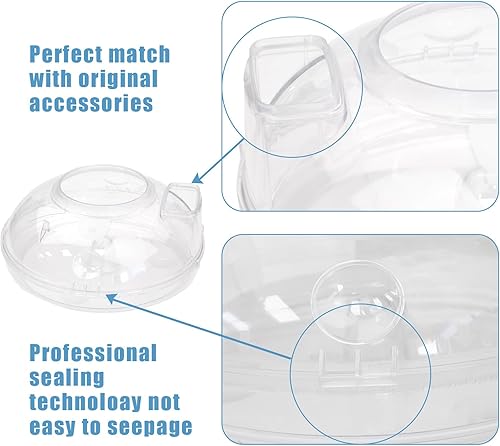 Miniatura 6 de Cuenca de agua de 2 1/2 cuartos de galón apta para aspiradora Rainbow E2 tipo 12 (negro, plata, serie e2 Gold), con piezas de repuesto de vacío