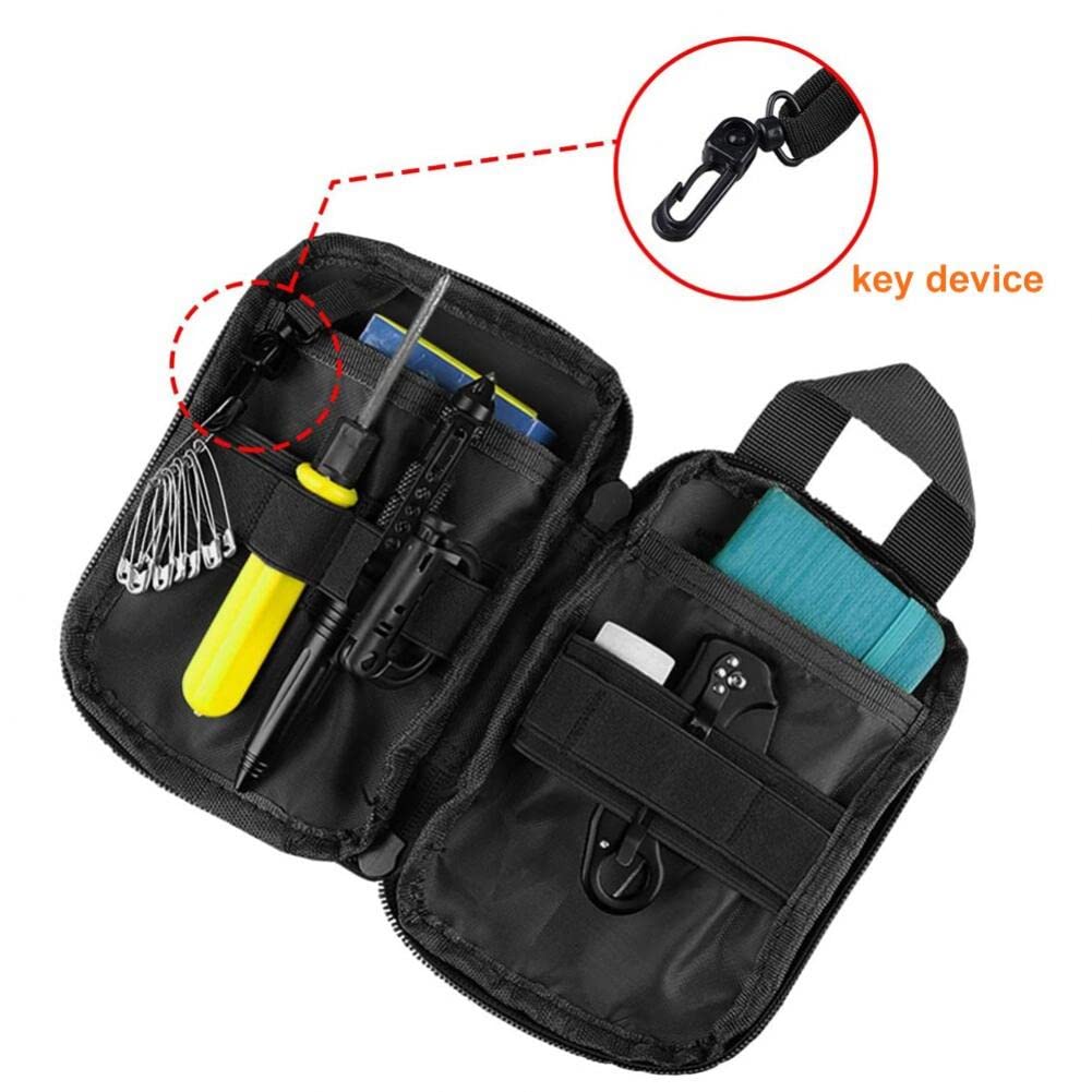 Mini Molle Edc kompaktowy organizer kieszonkowy torba wojskowa siatka narzędzia torba na akcesoria mała