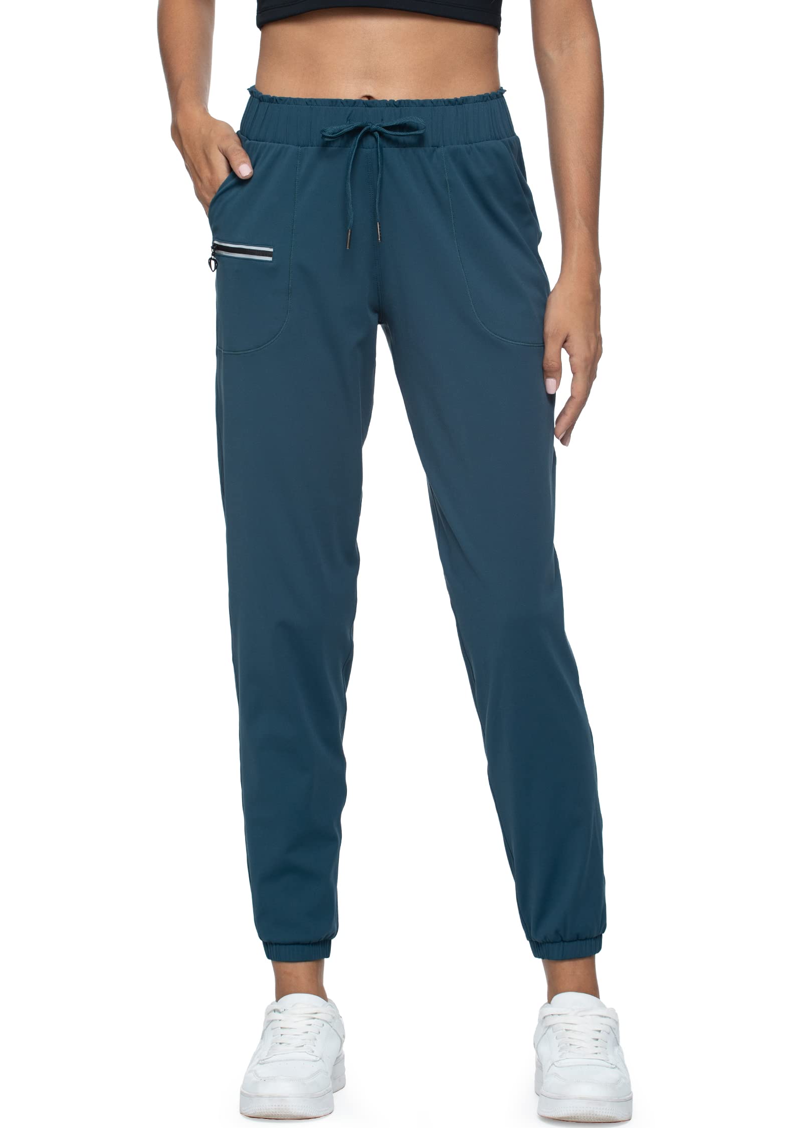 Sponsored Ad - Joggers for Women with Pockets Elastic Waist Workout Sport Gym Pants Comfy Lounge Yoga Running Pants