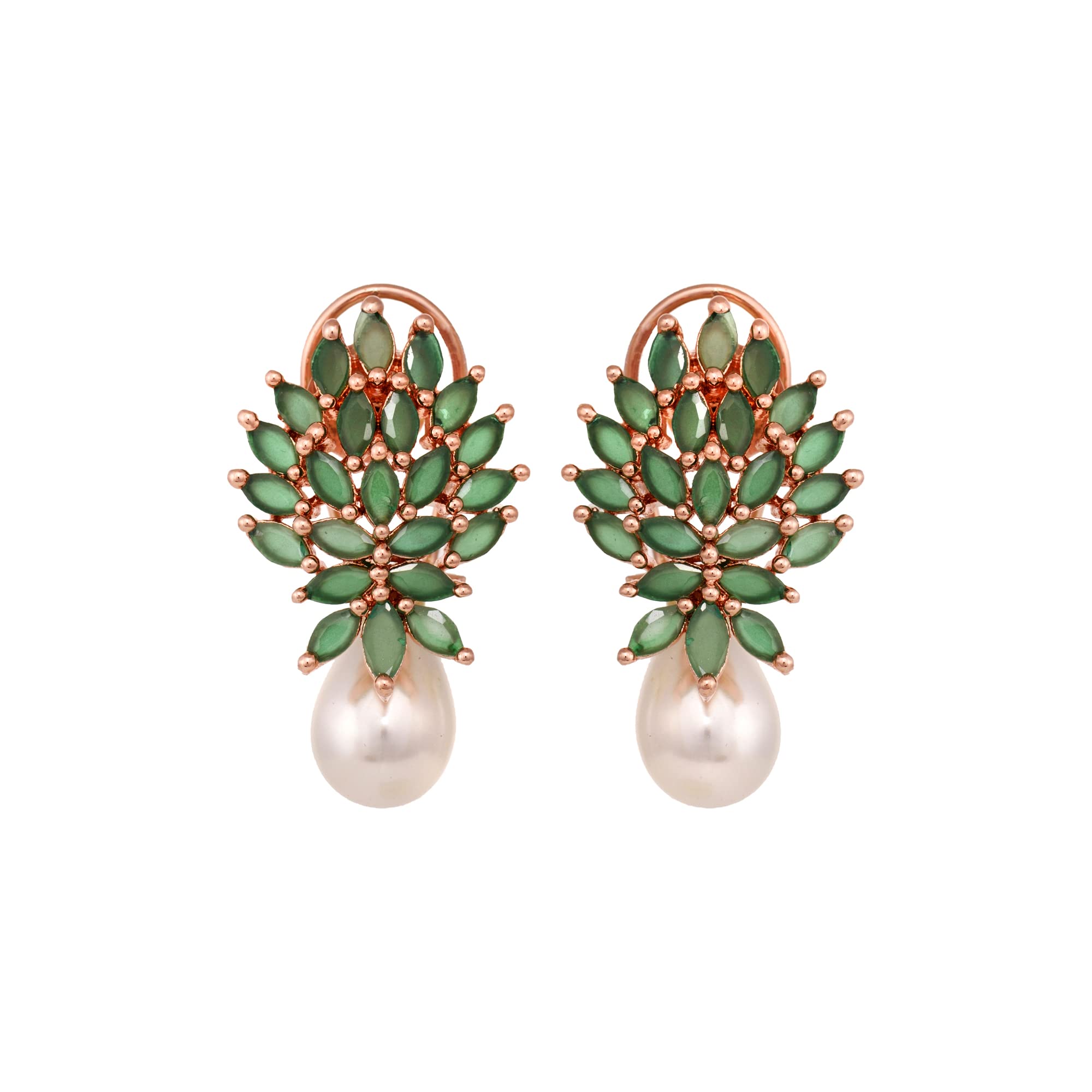 See full amazon price history chart for Saraf Rs Jewellery Green Drop Pearl Earrings For Women - Rose AD Studded Earrings - 5 cm Saraf Rs Jewellery Green Drop Pearl Earrings For Women - Rose AD Studded Earrings - 5 cm (B09LCTP427) Amazon Price History, Amazon Price Tracker