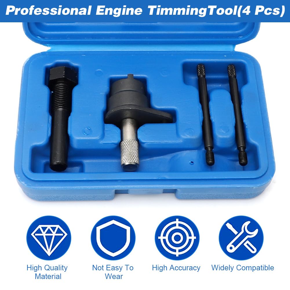Outils Courroie de Distribution, Kit Réglage Moteur, Compatible VW Audi Seat Skoda VAG 1.2L TSI TFSI CBZA CBZB CBZC, Calage Arbre à Cames et Vilebrequin OEM T10340 T10414 T10341