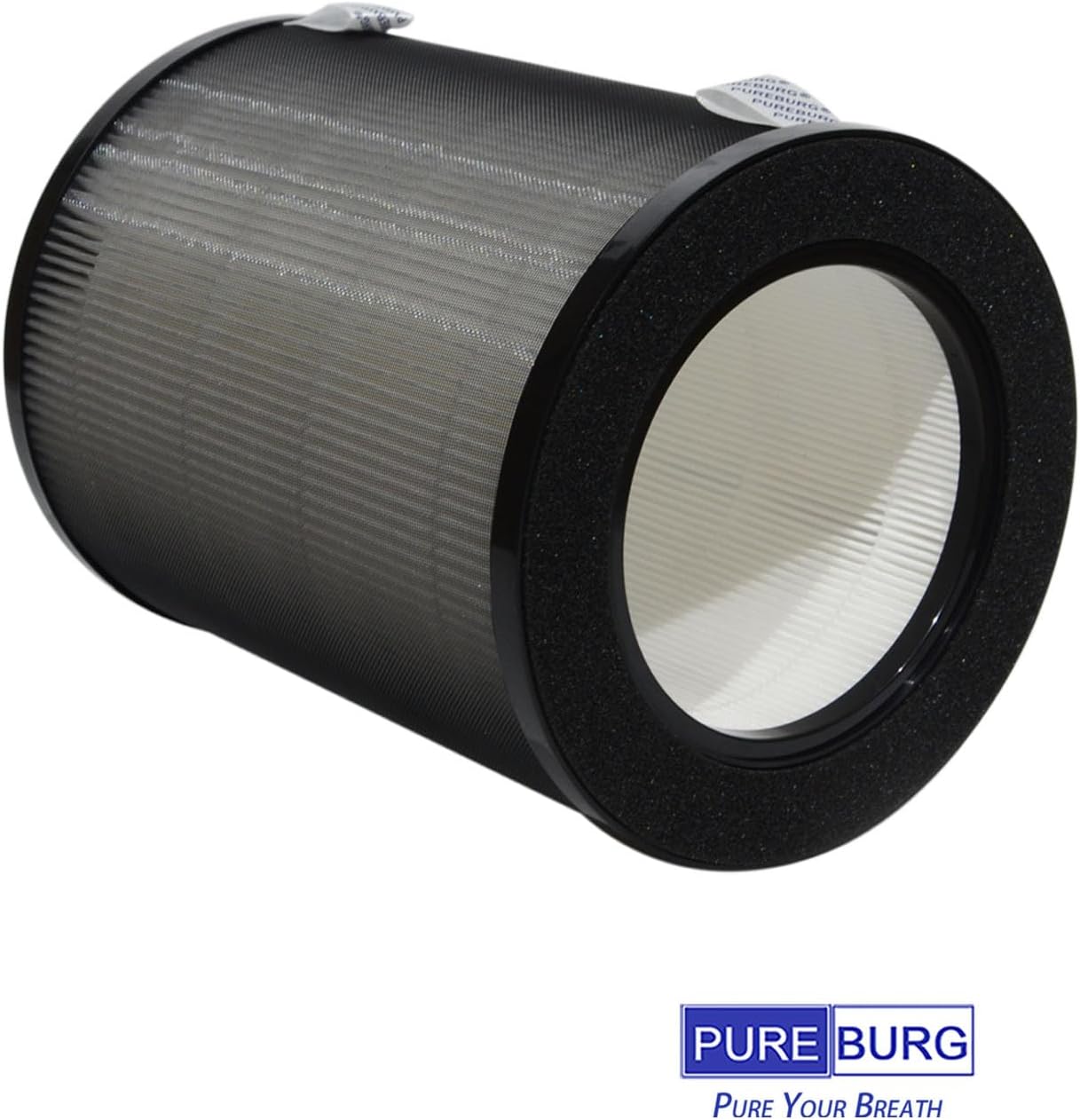 PUREBURG DR-HPA019 Replacement Filter Compatible with Dreo MC710S Air Purifier Tower Fan 45" 2-in-1,2-Pack H13 HEPA Activated Carbon Air Clean Dust VOCs Odor
