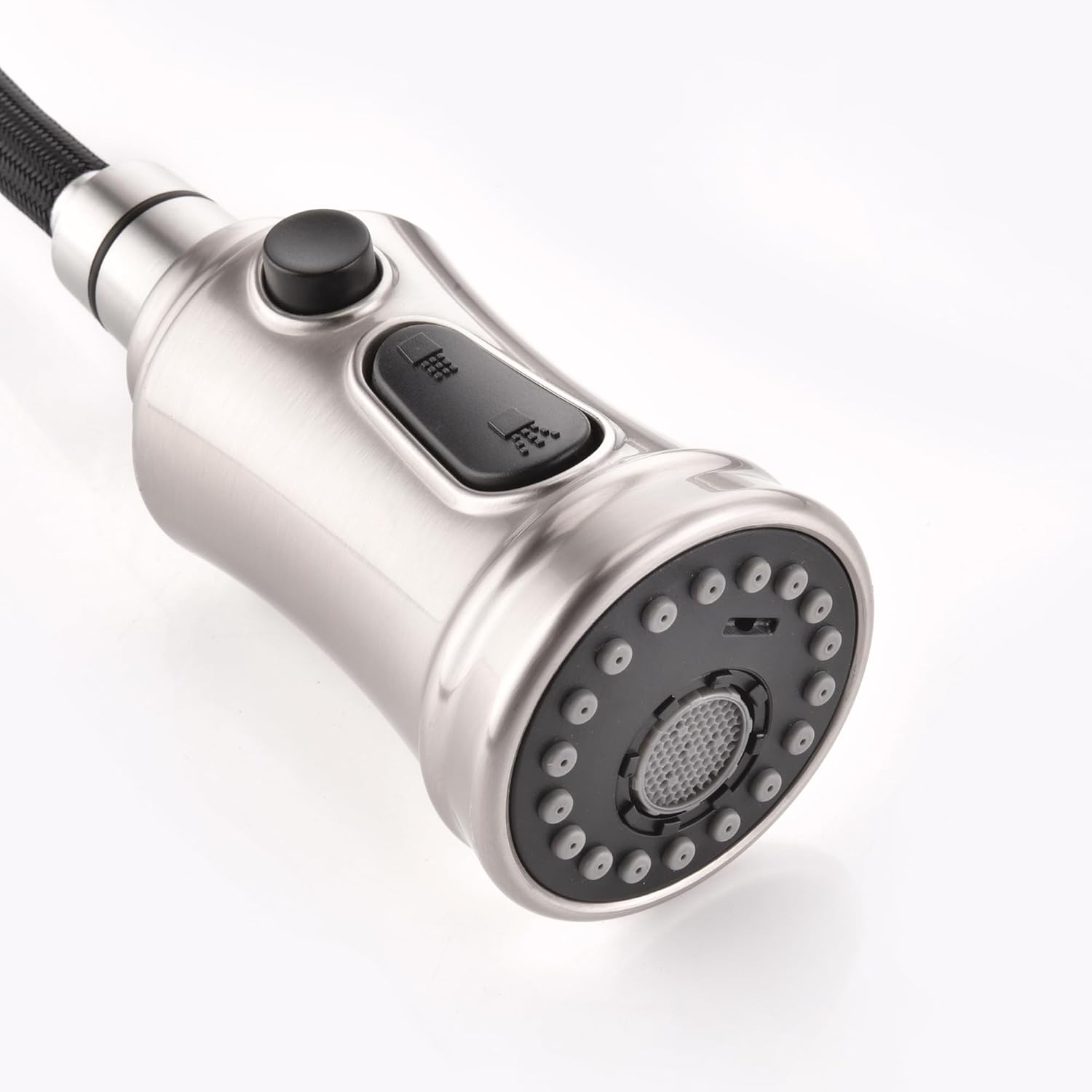 SUMERAIN Kitchen Faucet with Pull Down Sprayer Single Handle High Arc Pull Out Kitchen Sink Faucet Stainless Steel, Brushed Nickel