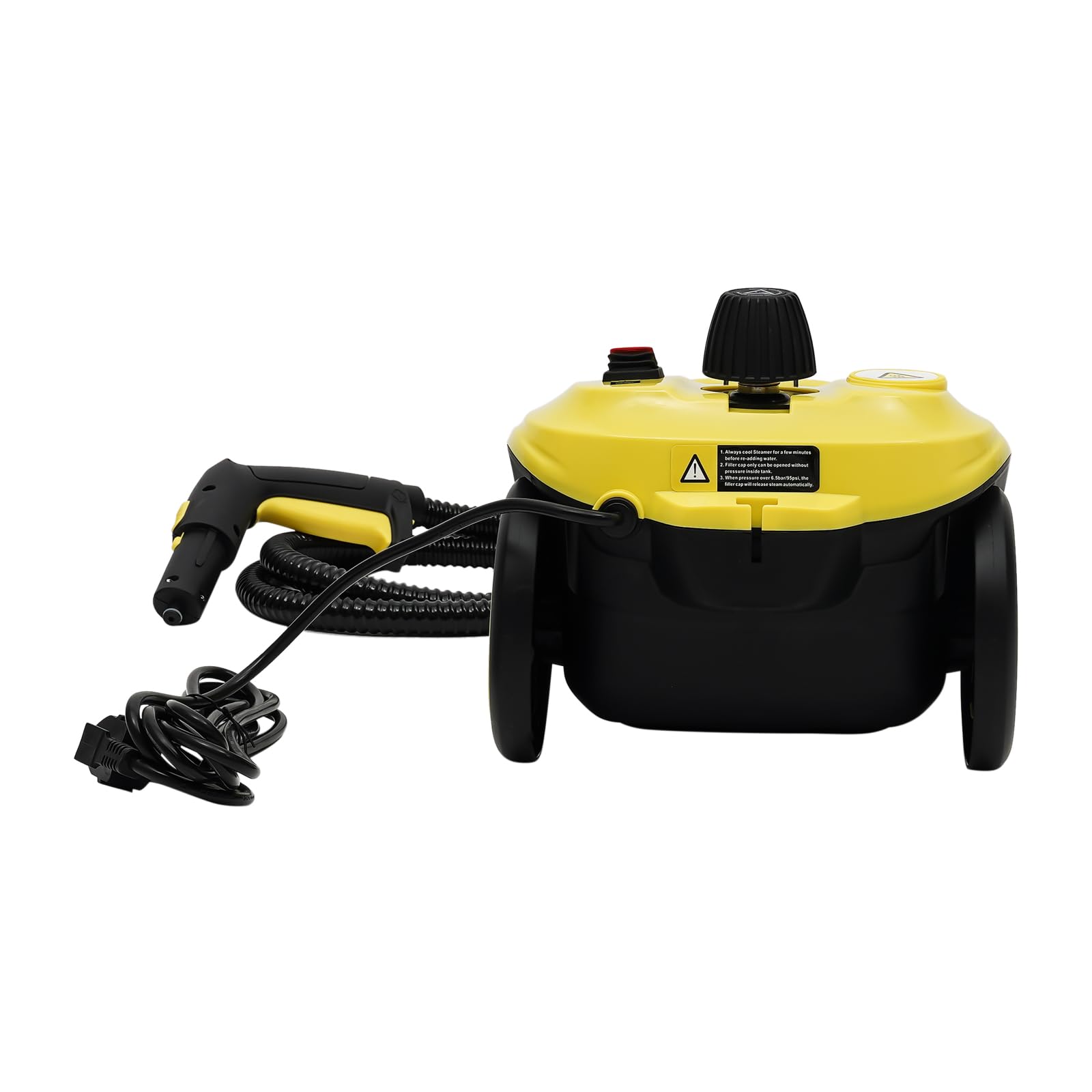 Limpiador a vapor de 2000W, presión de vapor: hasta 5 bar, temperatura: hasta 160°C, superficie de limpieza: 108 m², con 13 accesorios, tanque de agua de 1,8L y limpiador de vapor