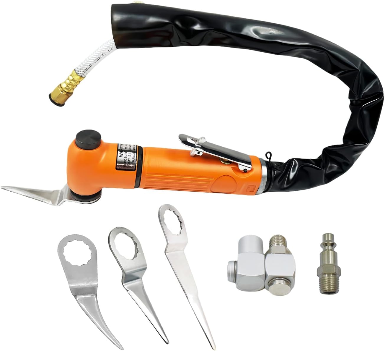 Air Windshield Remover,Auto Glass Air Knife Kit, Pneumatic Window Sealant Cutter Tool For Car Windshields Glued Seals Removal With Cold Knife 3PCS Blade