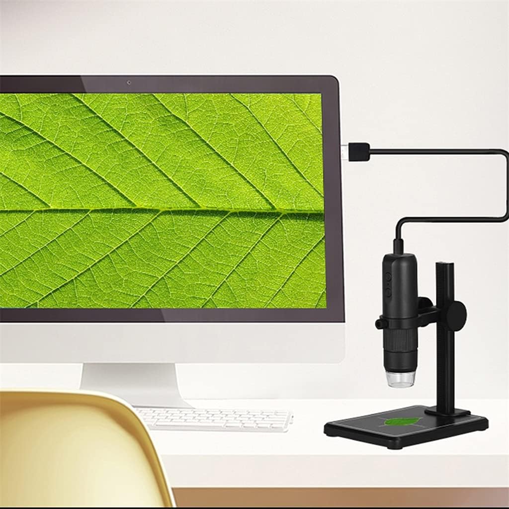 Video Microscope with 8 LED 1080P 1000X 37DB White Electronic Digital for Android iOS PC