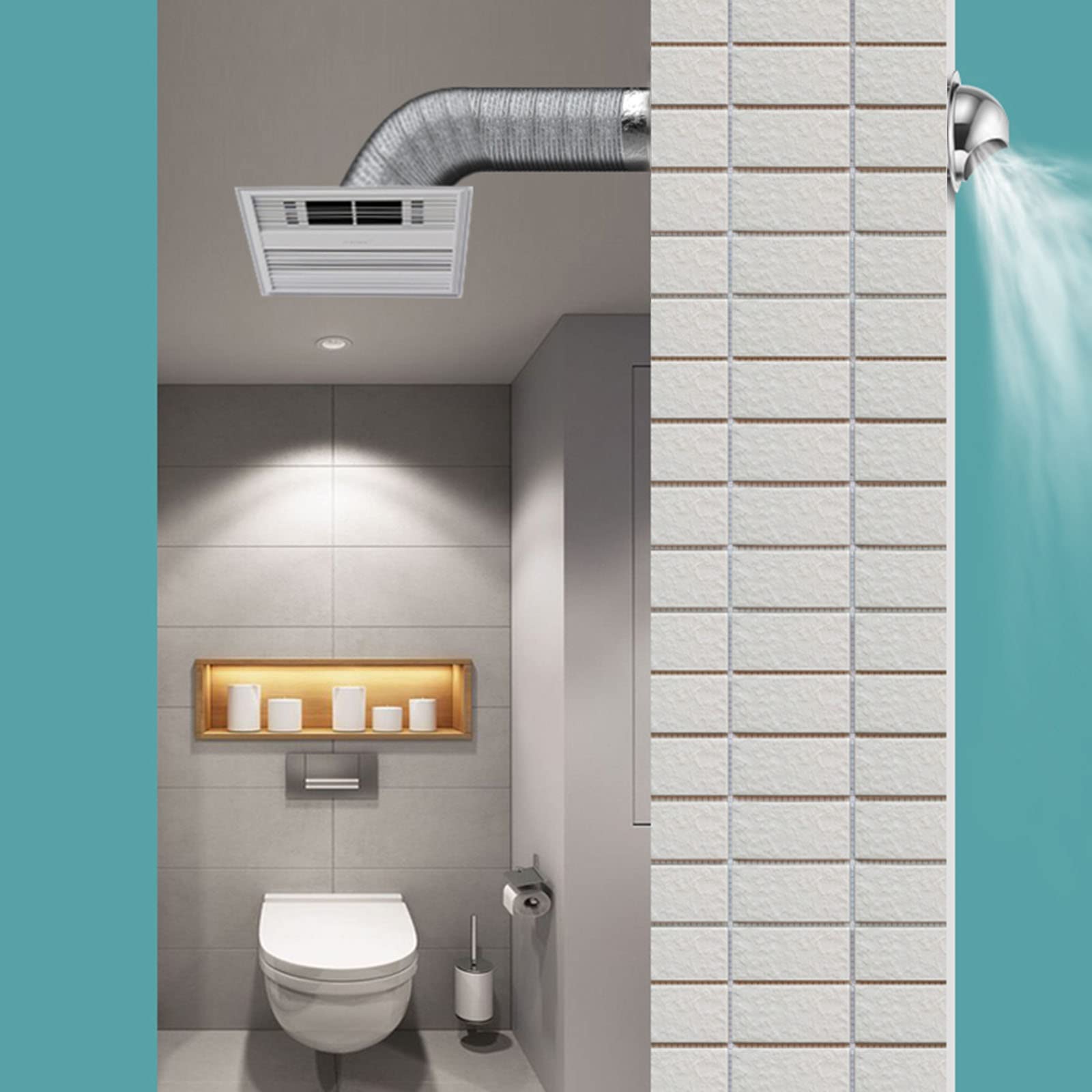 WORDFUN Grille D'aération Circulaire en Acier Inoxydable, Grille Ventilation Hotte, Sortie D’air Murale Ronde, Sortie D'évacuation, Hotte D'échappement, Grille Inclinée À 45 Bouches D'aération