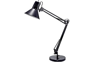 Bostitch Office VLF100D Swing Arm Desk Lamp with Bulb