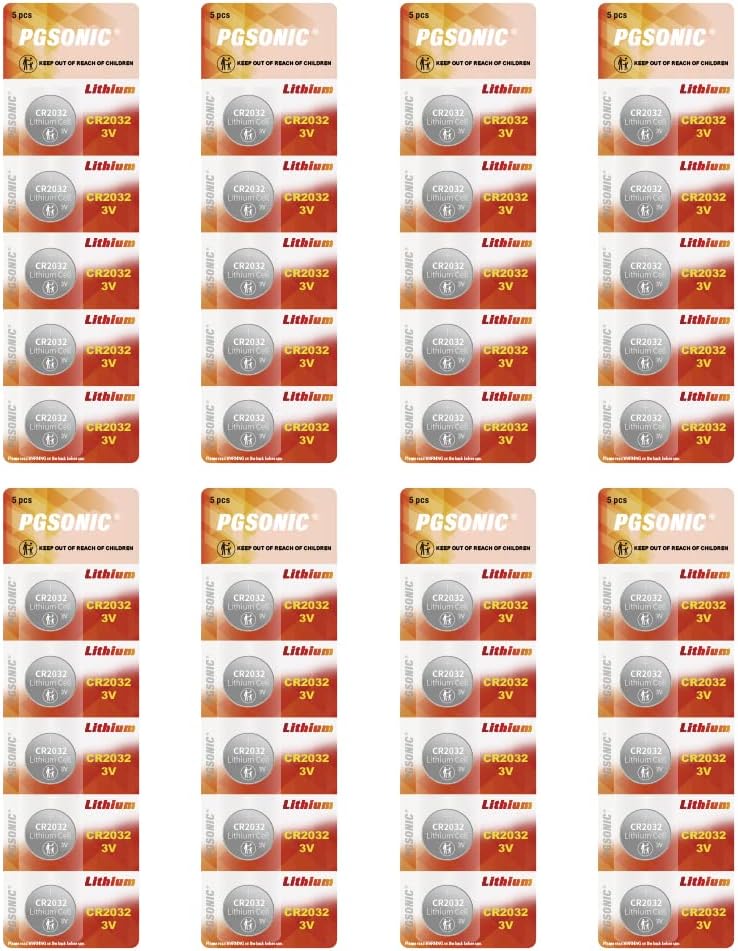 PGSONIC CR2032 3V Lithium Battery (40pcs)