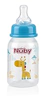 Vista 9 de Nuby Botella impresa antiderrames, 4 onzas, 1 paquete de 1 botella, los colores pueden variar