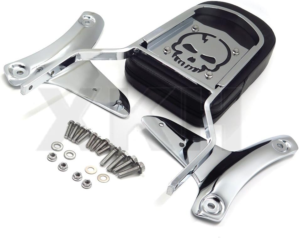 XKH- Skull Backrest Sissy Bar Compatible with Shadow ACE 750/VT750 1997-2003 2002 US Stock [B07C9CYDVM]