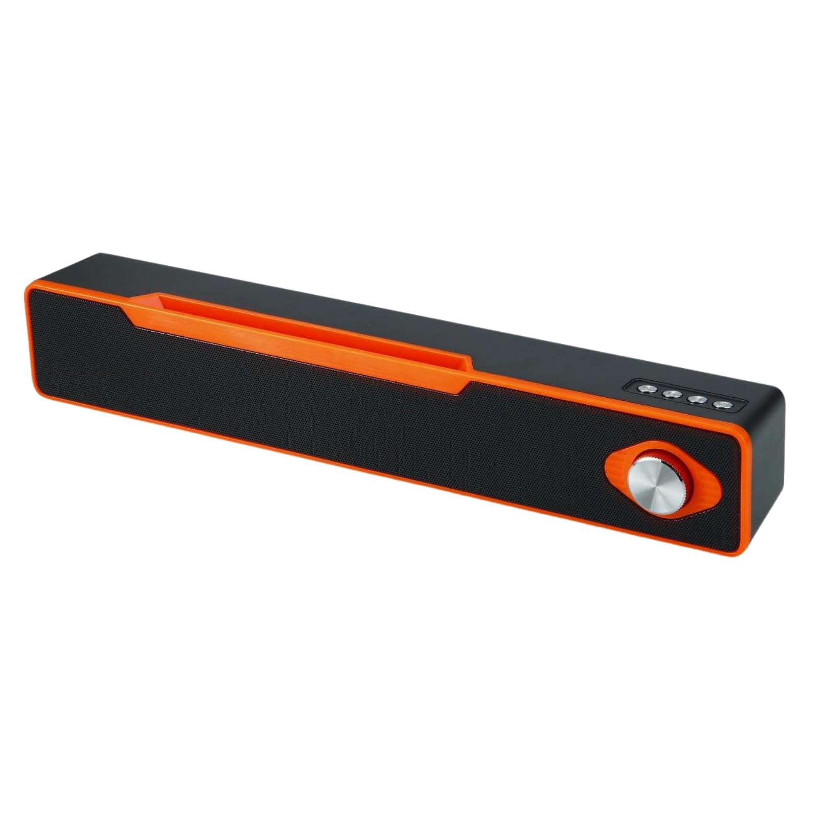 Woos Sonicbar SoundZenith Precision Sound Excellence with 10W RMS, TF Input, USB Input, Bluetooth 5.0 Connectivity, and Sleek Design Sophistication – Elevate Your Audio Experience(Orange)-image-9