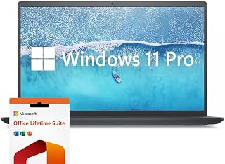 Dell Inspiron 15.6" Laptop Computer, Windows 11 Pro Laptop 32GB RAM 1TB SSD, Intel Core i7-1255U Processor, 1920 x 1080 IPS 120Hz Display, Microsoft Office Lifetime License, Numeric Keypad, Black