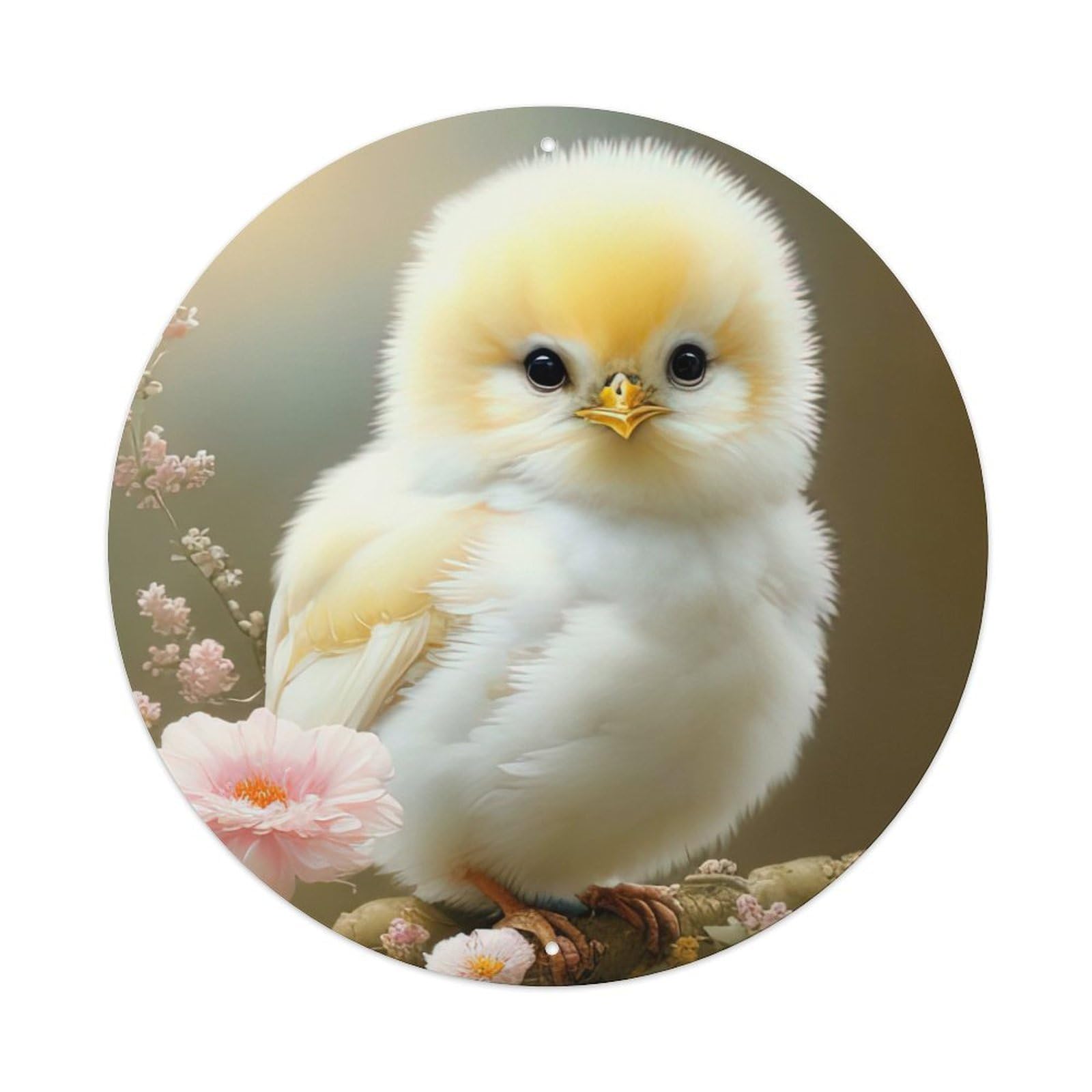Animal Artwork Cute Canary Metal Tin Sign
