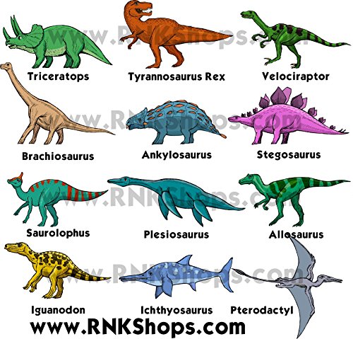 Rnk Shops Dinosaurs Waste Basket - Single Sided (Black) (Personalized) #TOP5