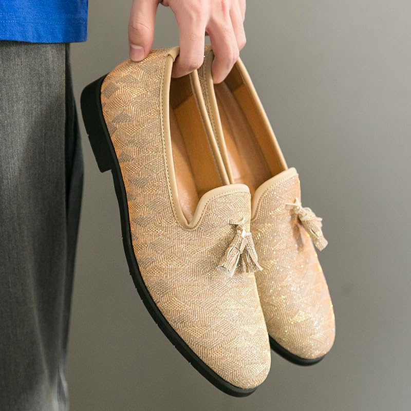 Men's Luxury Penny Loafer Slip-On Driving Shoes Men's Dress Shoes for Party Dancing Shoes Wedding Shoes Birtish Formal Business Casual Shoes Smoking Slipper Plus Size 38-472