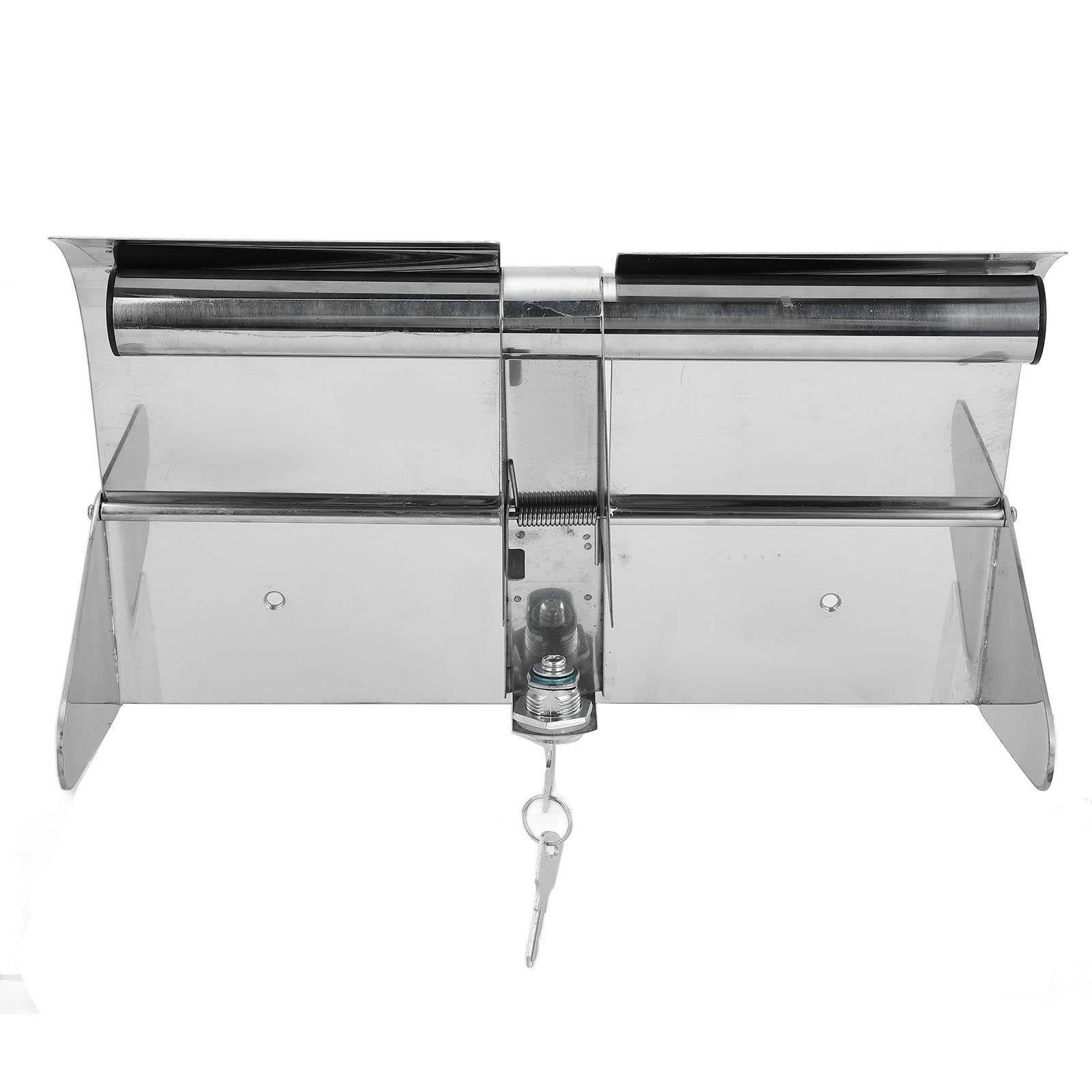 Porta carta igienica da parete in acciaio inox 304 con serratura e copertura, portarotolo doppio impermeabile per bagno, dispenser di rotoli di carta igienica per casa, hotel e