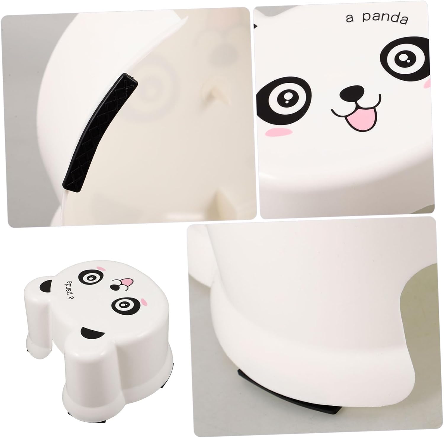 Zerodeko Thickened Plastic Cartoon Step Stool for Non Slip Base Lightweight Portable Bathroom Stool for Multi Use Footstool for Toilet Training and Shower Cute Design