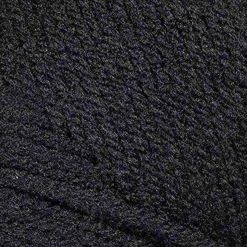 Craft County Size 4 (Medium) 100% Acrylic Fiber Yarn – Variety Of Color And Pattern Options – For Crochet, Knitting, And Weaving (Black) #TOP2