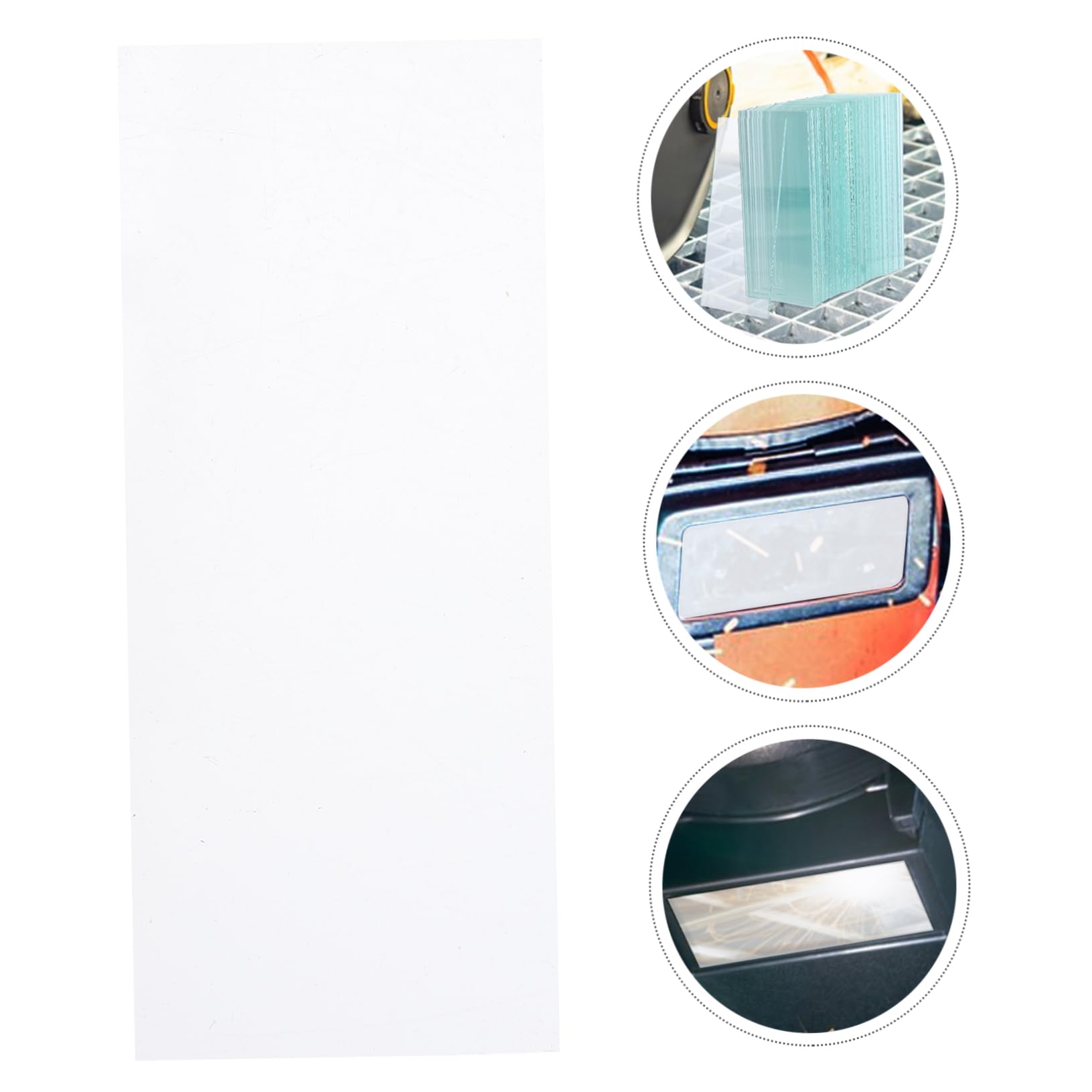 Gatuida Lente de Cubierta de Soldadura de Vidrio Transparente 100 Piezas | Reemplazo para Casco, Alta Transparencia, Uso en Soldadura y Esmerilado, Protección Ocular Multiusos