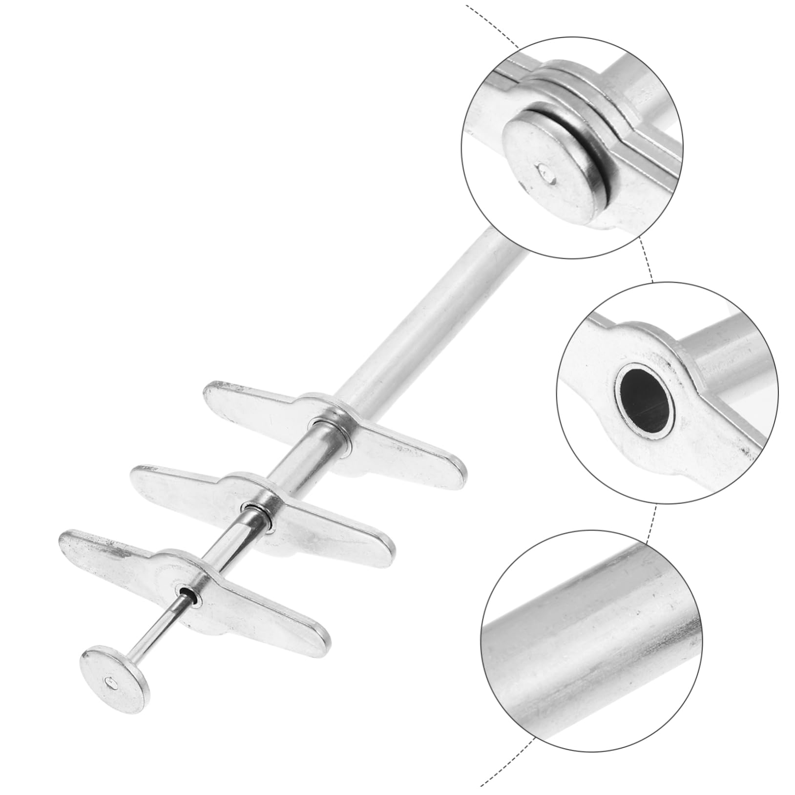 PRETYZOOM Manual Lab Equipment 4pcs Rubber Stopper Punching Tool Hole Puncher Set for Experiment Long Handle