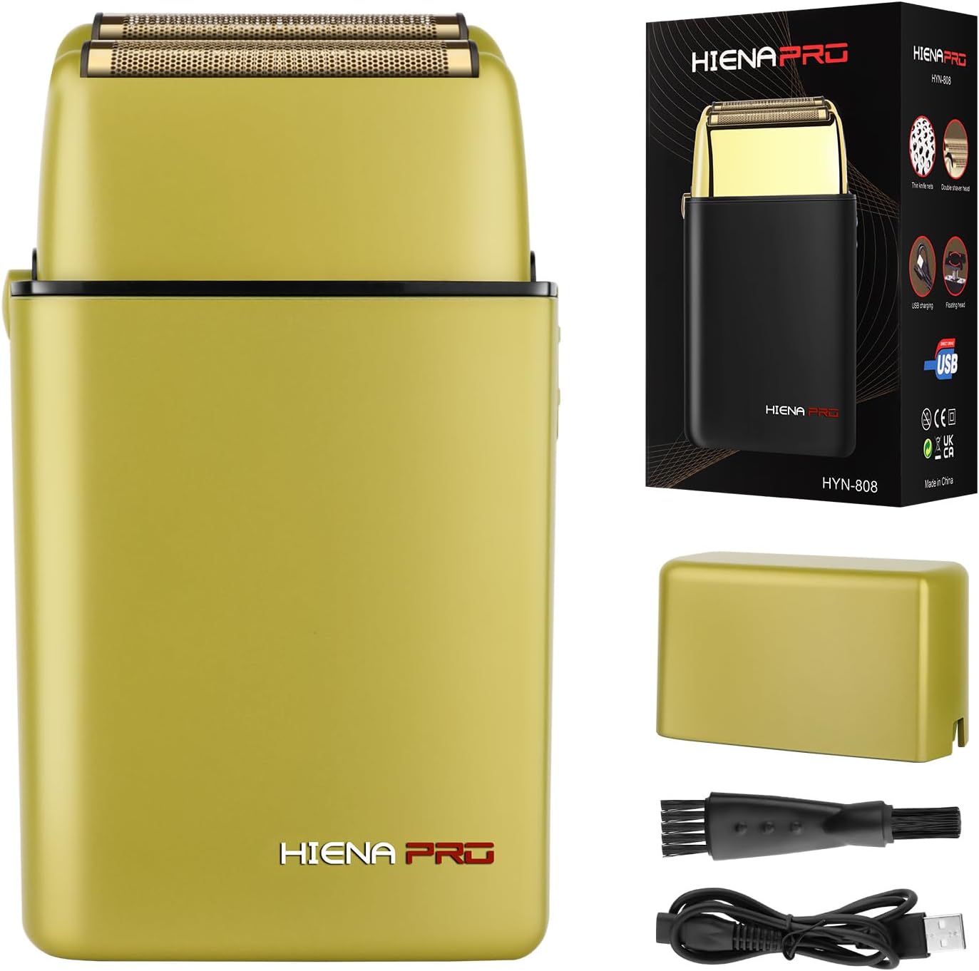 Amazon.com: HIENA PRO Foil Shaver for Men Barber, Double Electric Foil ...