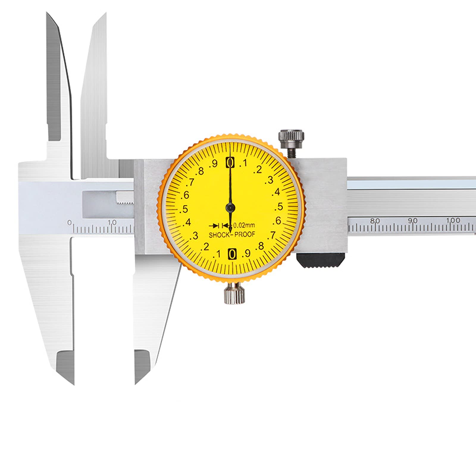 Calibro a Corsoio ad Alta Precisione con Schermo LCD in Metallo in Acciaio Inossidabile Righello di Misurazione di Precisione per Progettisti, Ingegneri e Meccanici(Size:0-150mm)