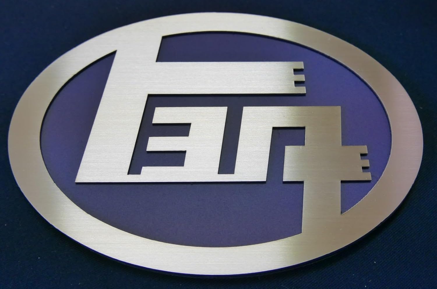 カタカナエンブレム 春川工芸【濃いバイオレット】【サイズW150mm&times;H105mm】【サイズ色豊富】 かたかなエンブレム 強力両面テ