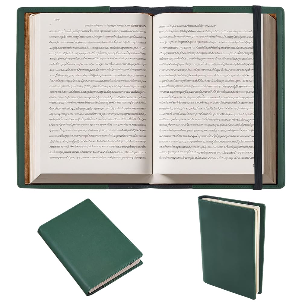 Pochette de livre en cuir PU vert CRASPIRE imperméable et finitions haut de gamme