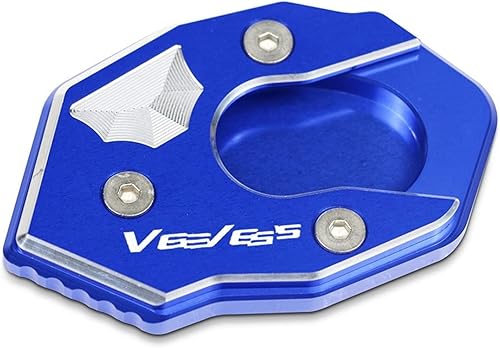 Soporte lateral para motocicleta, soporte ampliador, extensión para Kawasaki para VERSYS 300 1000 para Versys X250 (color azul)