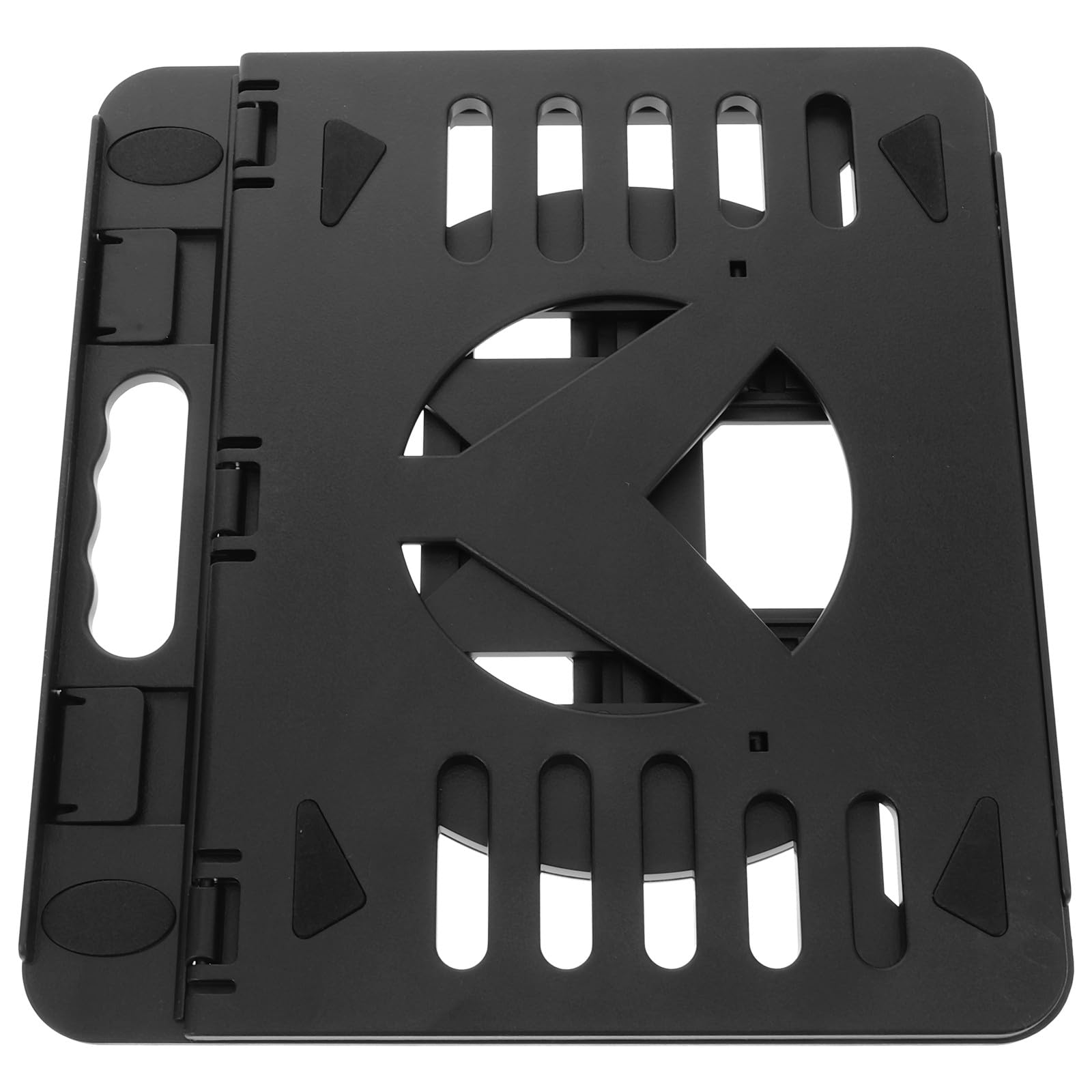 Veemoon Folding Laptop Computer Stand Adjustable Angle Black Plastic
