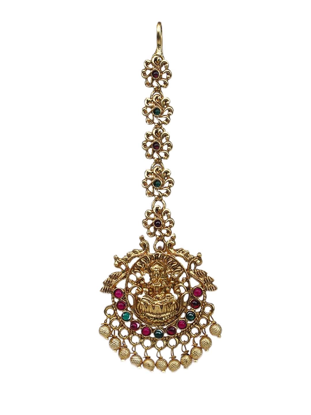 DC Maang Tikka GODDESS LAXMI Studded With Kundan Stones For Girls And Women (GOLDEN) (B09SZC1BLJ) Amazon Price History, Amazon Price Tracker