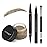 Eyebrow Pencil Makeup Kit, with Waterproof 2-IN-1 Microblading Eyebrow Pen, Eyebrow Pomade, Eyeliner and Dual-ended Eyebrow Brush, Brow Pencil Kit for Natural Eyebrows - Dark Blonde